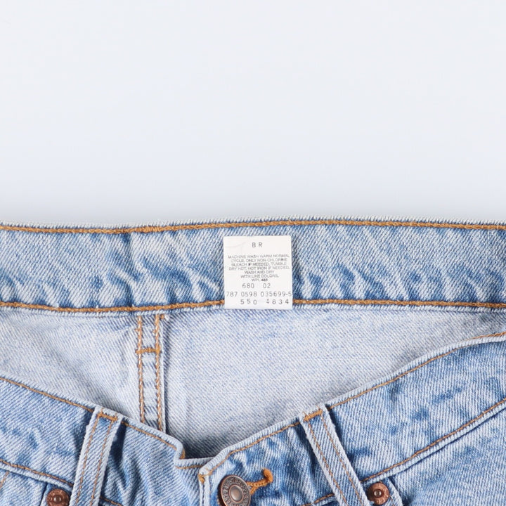 90'S Levi's 550-4834 Relaxed Fit Tapered Denim Pants, Men's, Size 34 (Vintage) cotton Blue type light blue Vintage Second Hand