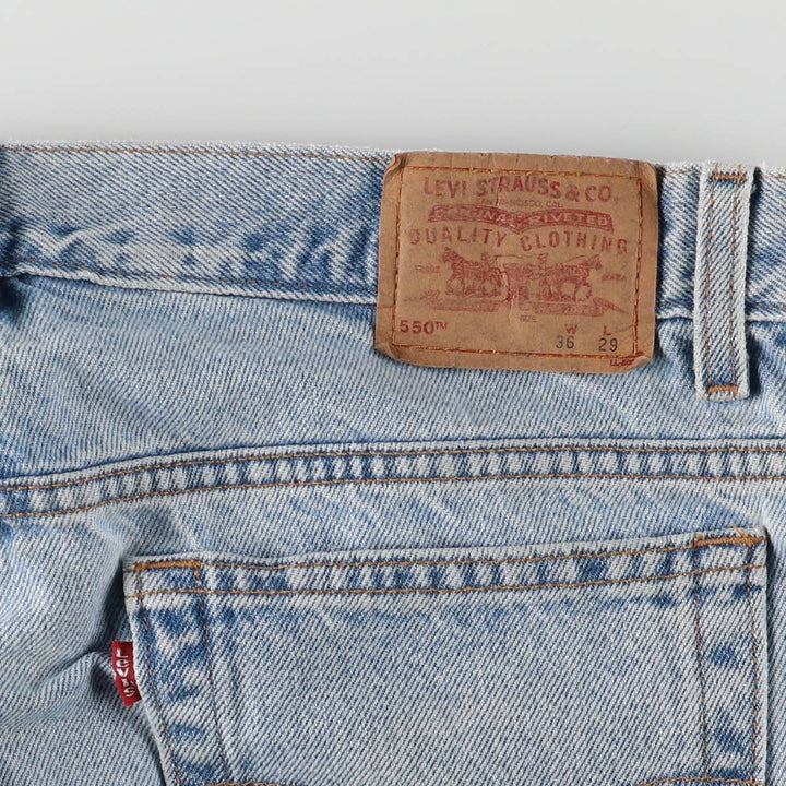 2000'S Levi's 550 Relaxed Fit Husky Tapered Denim Pants, Men's, Size W35 cotton blue type Vintage Second Hand
