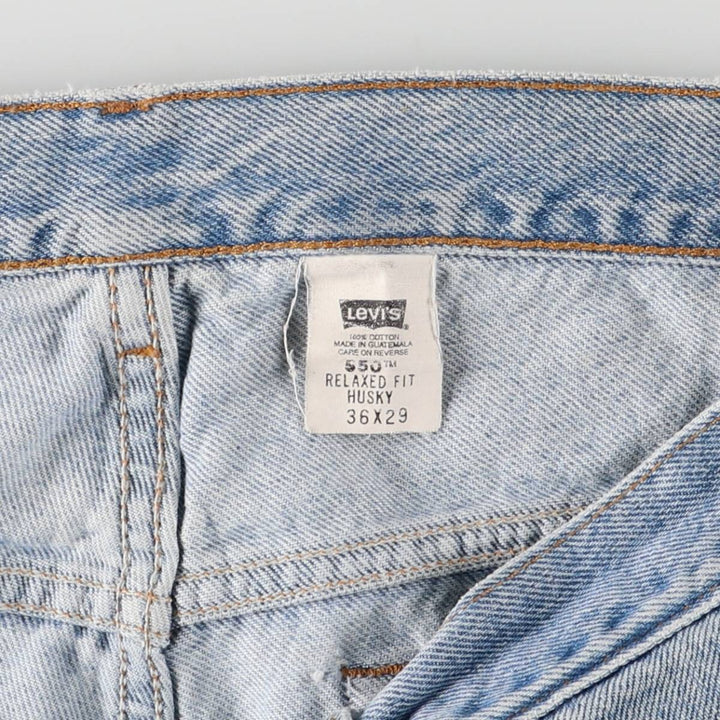 2000'S Levi's 550 Relaxed Fit Husky Tapered Denim Pants, Men's, Size W35 cotton blue type Vintage Second Hand