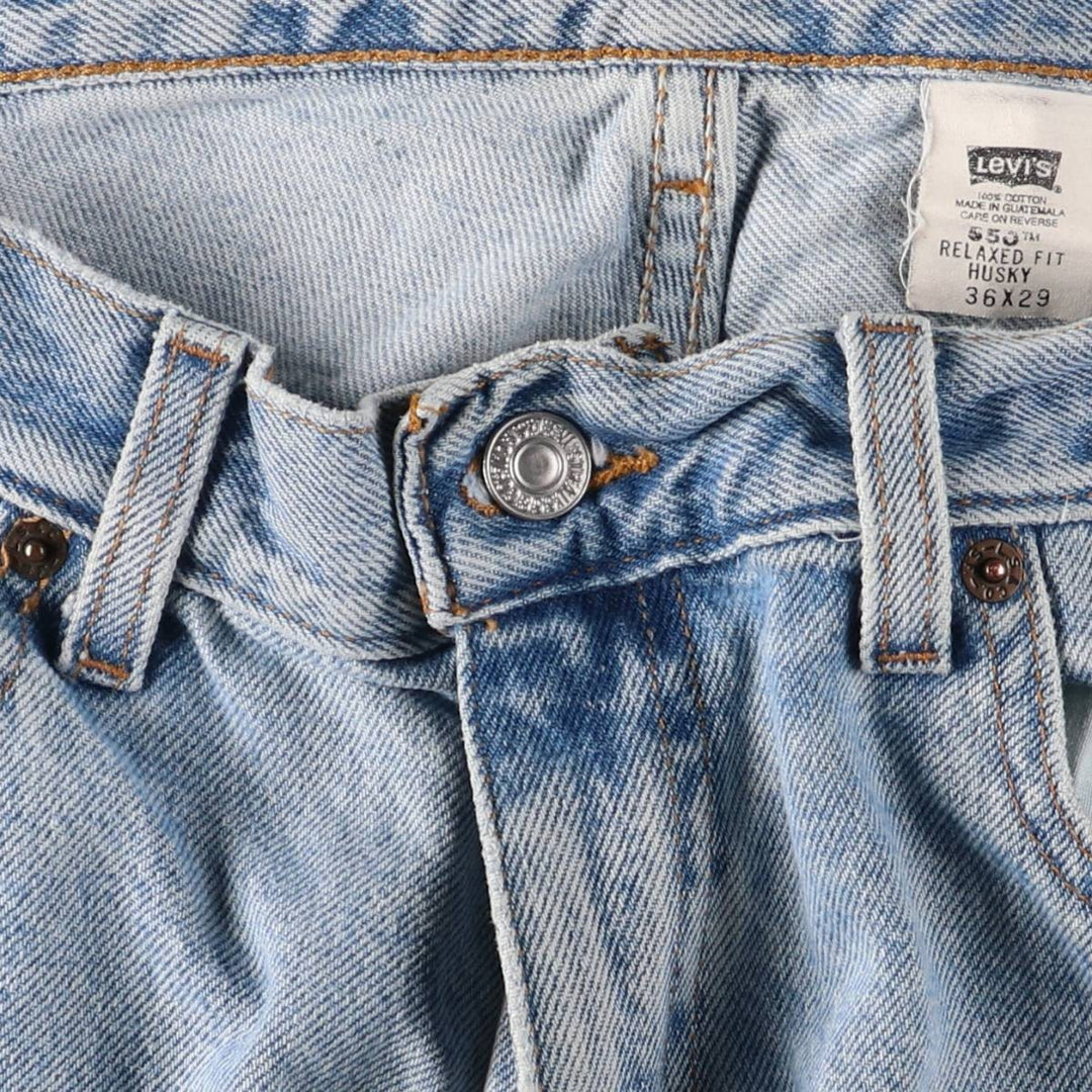 2000'S Levi's 550 Relaxed Fit Husky Tapered Denim Pants, Men's, Size W35 cotton blue type Vintage Second Hand