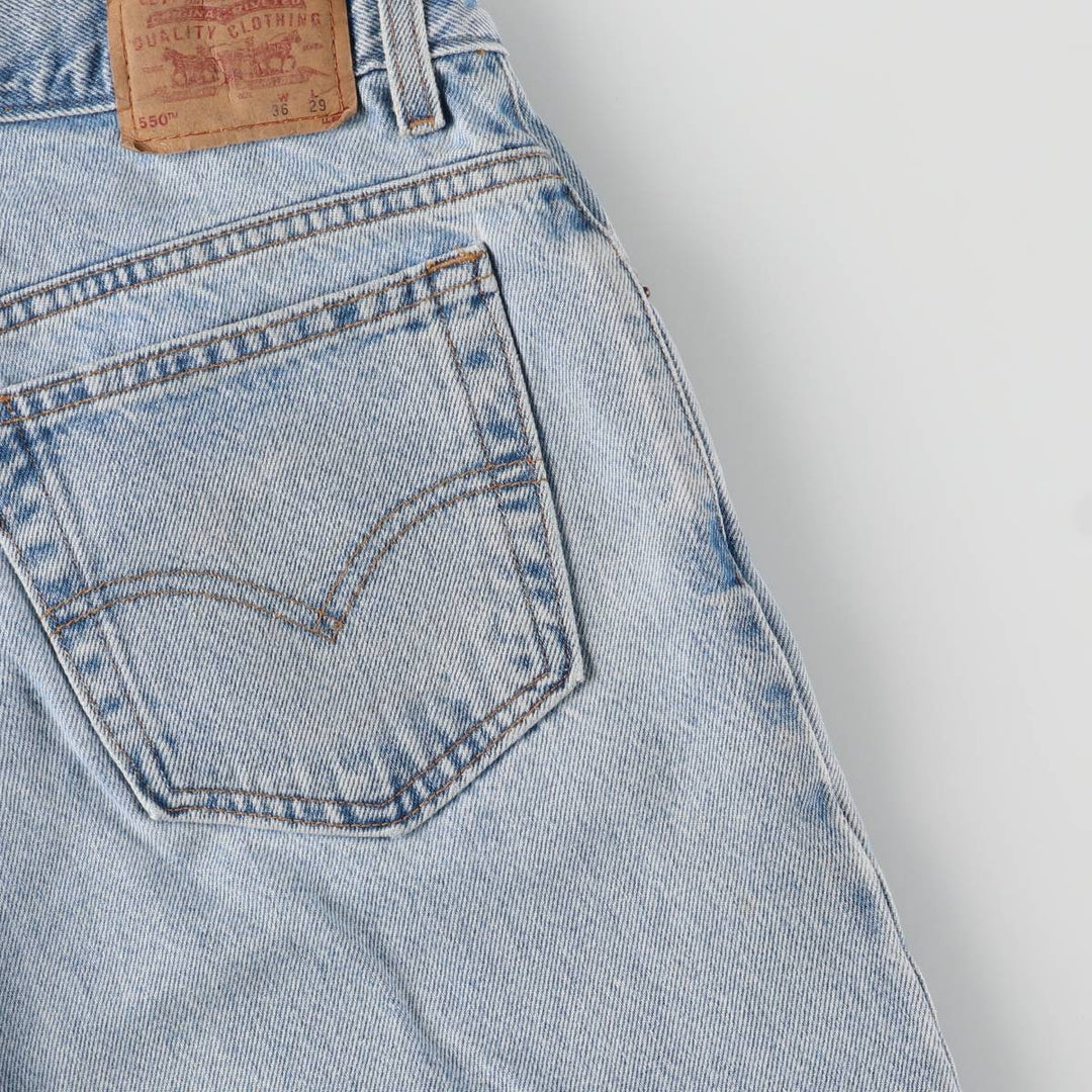 2000'S Levi's 550 Relaxed Fit Husky Tapered Denim Pants, Men's, Size W35 cotton blue type Vintage Second Hand