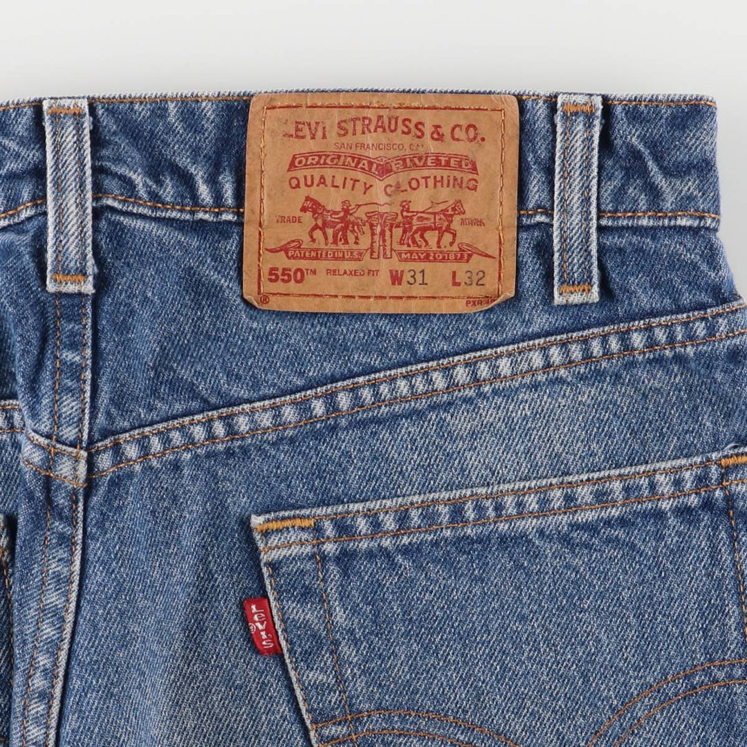 90'S Levi's 00550-0216 Relaxed Fit Tapered Denim Pants, Men's, Size W31, Vintage cotton blue type Vintage Second Hand