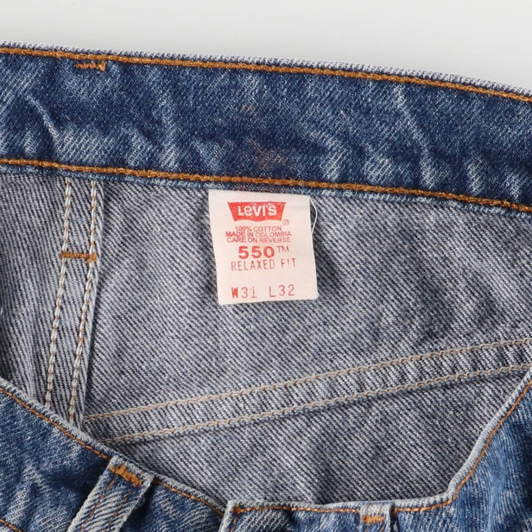 90'S Levi's 00550-0216 Relaxed Fit Tapered Denim Pants, Men's, Size W31, Vintage cotton blue type Vintage Second Hand