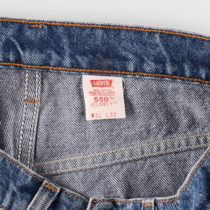 90'S Levi's 00550-0216 Relaxed Fit Tapered Denim Pants, Men's, Size W31, Vintage cotton blue type Vintage Second Hand