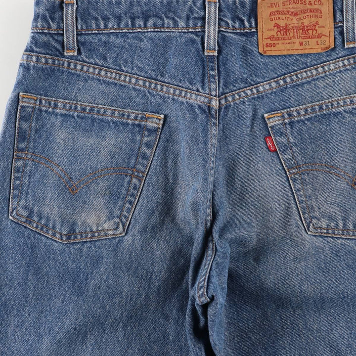 90'S Levi's 00550-0216 Relaxed Fit Tapered Denim Pants, Men's, Size W31, Vintage cotton blue type Vintage Second Hand