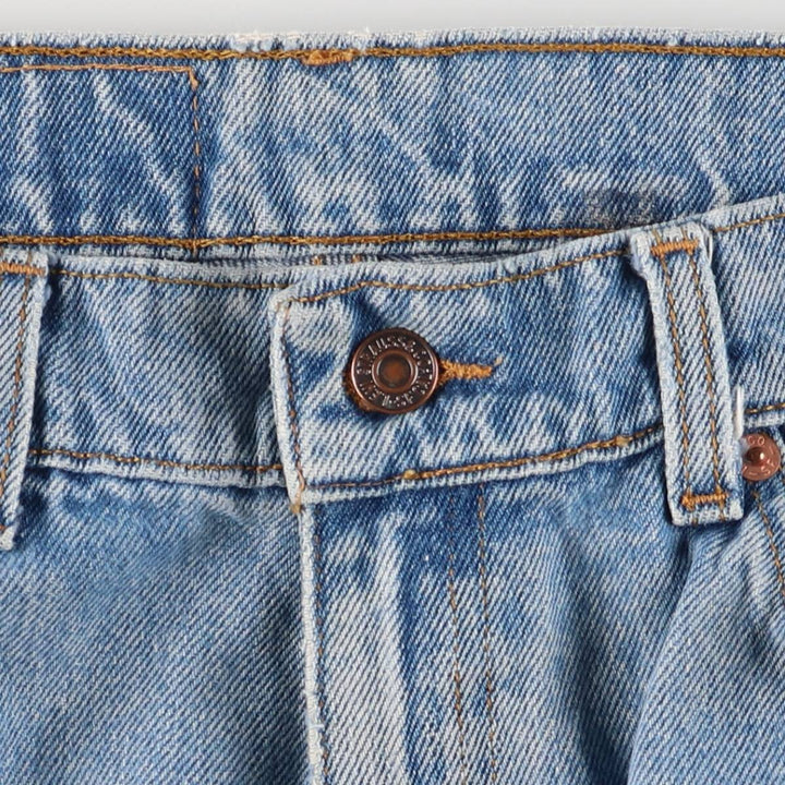 Vintage 1990'S Levi's 550 tapered denim pants with orange tabs, size W32, men's cotton blue type Vintage Second Hand