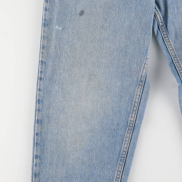 Vintage 1990'S Levi's 550 tapered denim pants with orange tabs, size W32, men's cotton blue type Vintage Second Hand