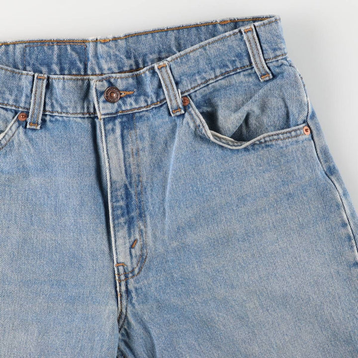 Vintage 1990'S Levi's 550 tapered denim pants with orange tabs, size W32, men's cotton blue type Vintage Second Hand