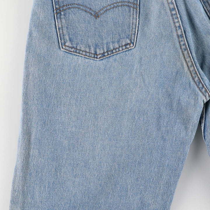 Vintage 1990'S Levi's 550 tapered denim pants with orange tabs, size W32, men's cotton blue type Vintage Second Hand