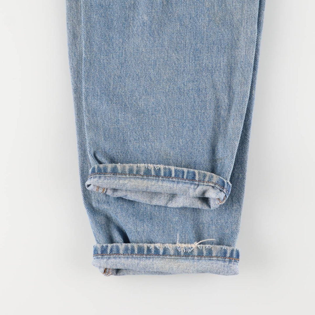 Vintage 1990'S Levi's 550 tapered denim pants with orange tabs, size W32, men's cotton blue type Vintage Second Hand