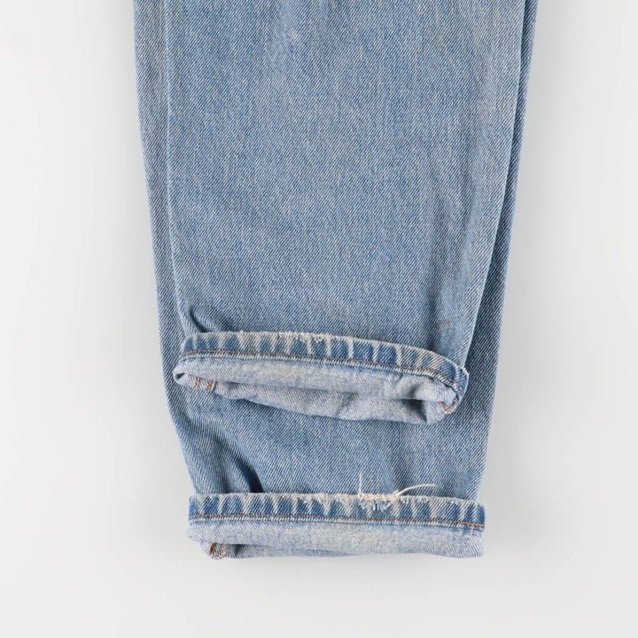 Vintage 1990'S Levi's 550 tapered denim pants with orange tabs, size W32, men's cotton blue type Vintage Second Hand