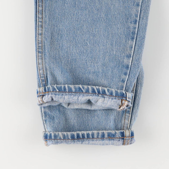 Vintage 1990'S Levi's 550 tapered denim pants with orange tabs, size W32, men's cotton blue type Vintage Second Hand
