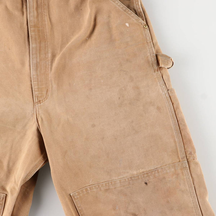 Carhartt Double Knee Duck Overalls for Men (W39) cotton ocher yellow type Vintage Second Hand