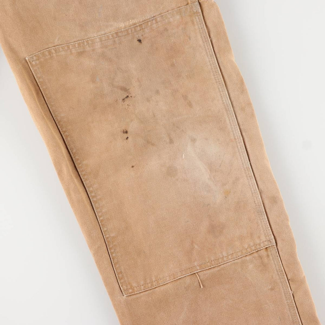 Carhartt Double Knee Duck Overalls for Men (W39) cotton ocher yellow type Vintage Second Hand