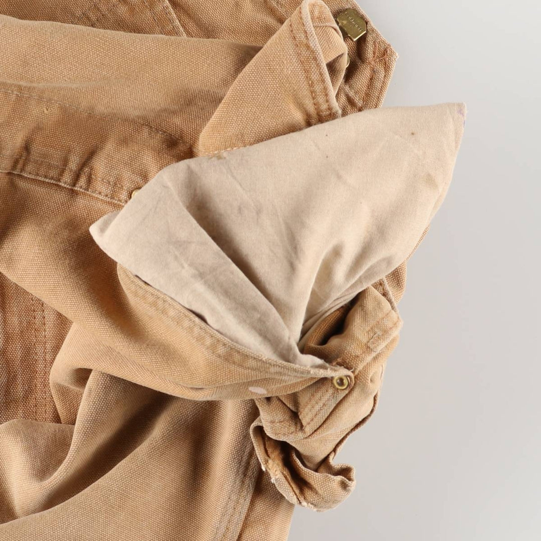 Carhartt Double Knee Duck Overalls for Men (W39) cotton ocher yellow type Vintage Second Hand