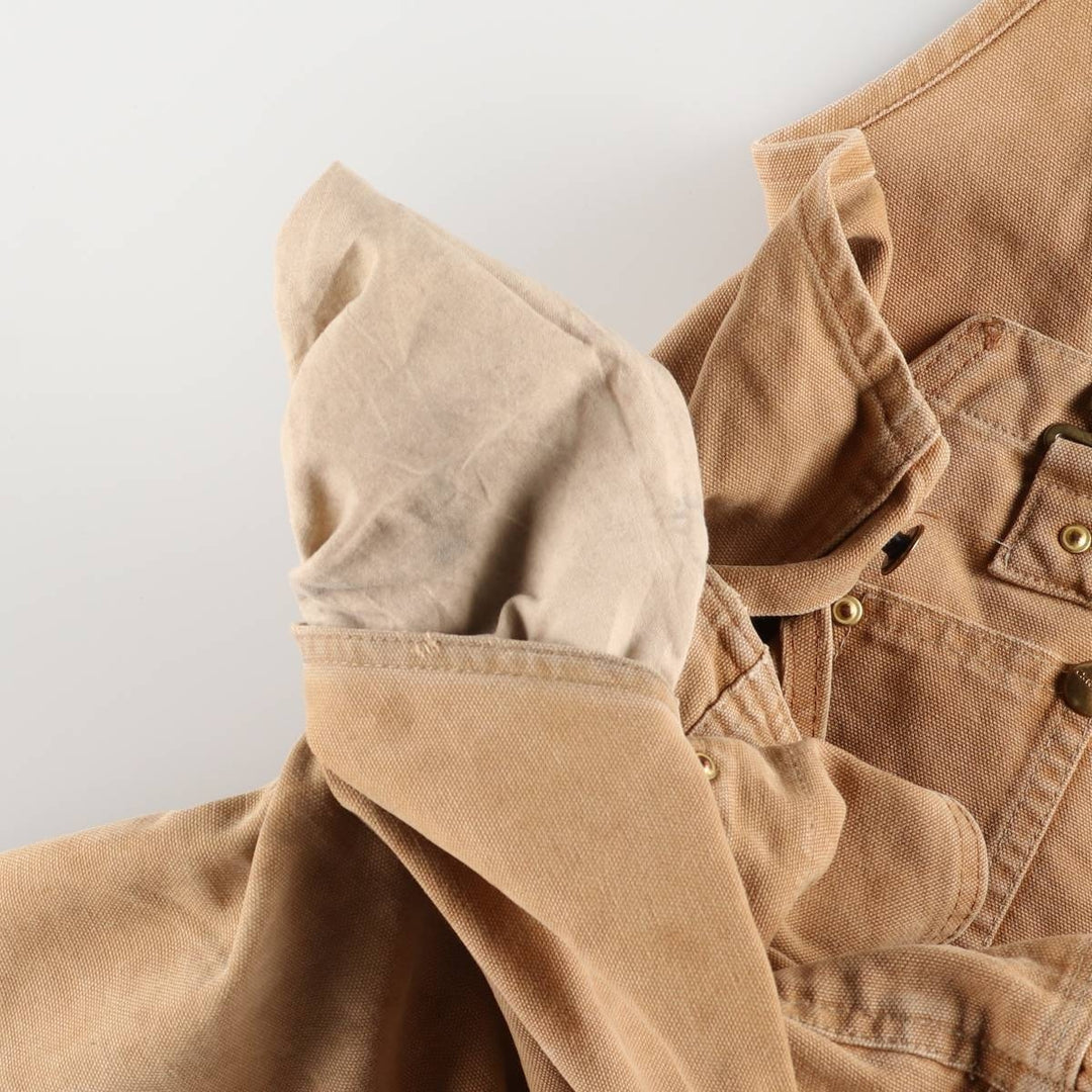 Carhartt Double Knee Duck Overalls for Men (W39) cotton ocher yellow type Vintage Second Hand