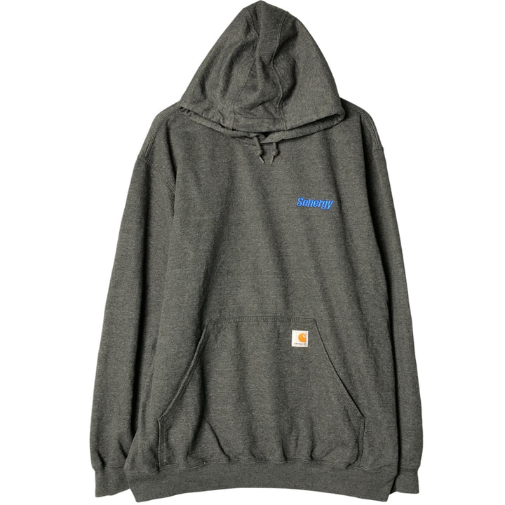 Carhartt ORIGINAL FIT sweatshirt pullover hoodie, men's XL size cotton Charcoal Vintage Second Hand