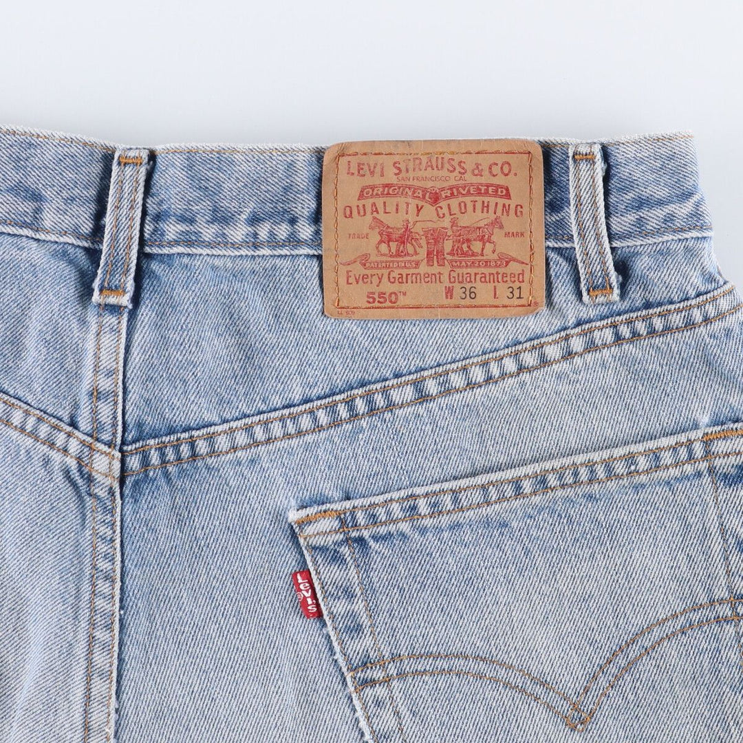 90'S Levi's 00550-4891 Tapered Denim Pants, Made in Canada, Men's Size 36, Vintage cotton blue type Vintage Second Hand