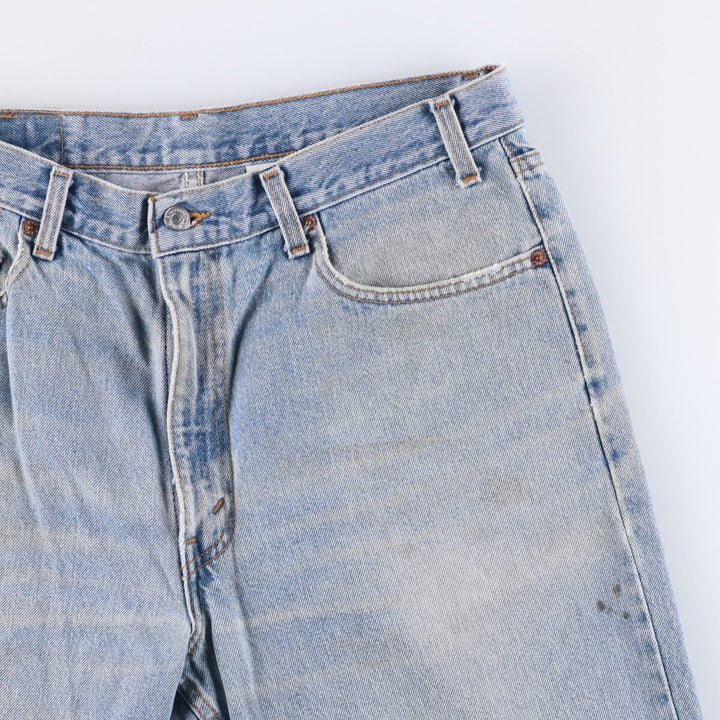 90'S Levi's 00550-4891 Tapered Denim Pants, Made in Canada, Men's Size 36, Vintage cotton blue type Vintage Second Hand