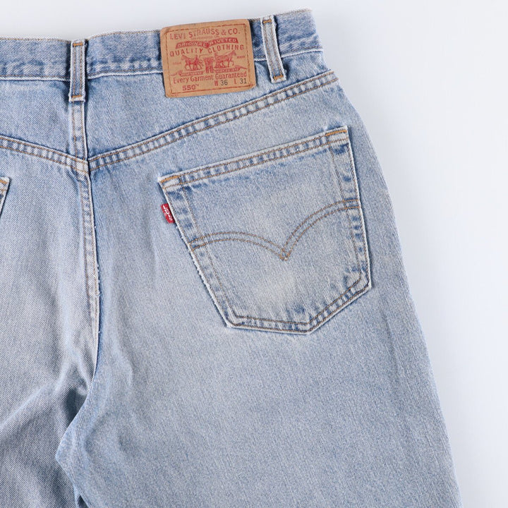 90'S Levi's 00550-4891 Tapered Denim Pants, Made in Canada, Men's Size 36, Vintage cotton blue type Vintage Second Hand