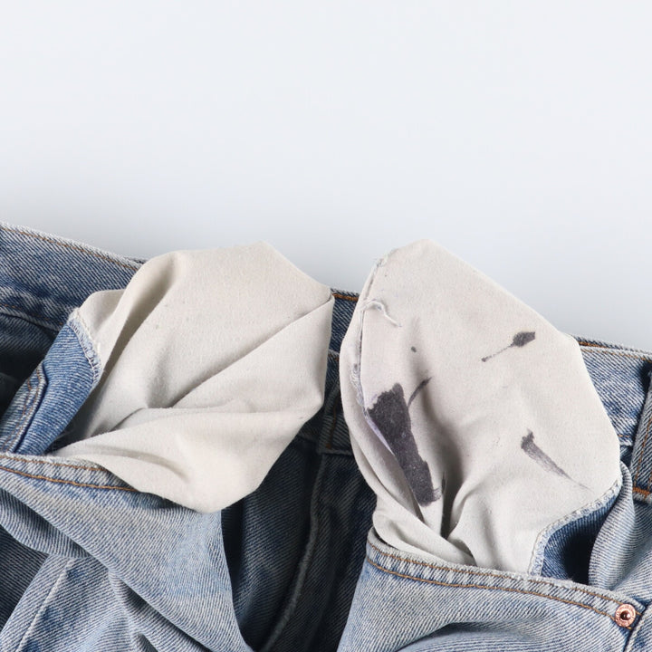 90'S Levi's 00550-4891 Tapered Denim Pants, Made in Canada, Men's Size 36, Vintage cotton blue type Vintage Second Hand