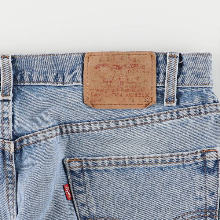 2000'S Levi's 550 Relaxed Fit Tapered Denim Pants, Men's Size 36 cotton blue type Vintage Second Hand