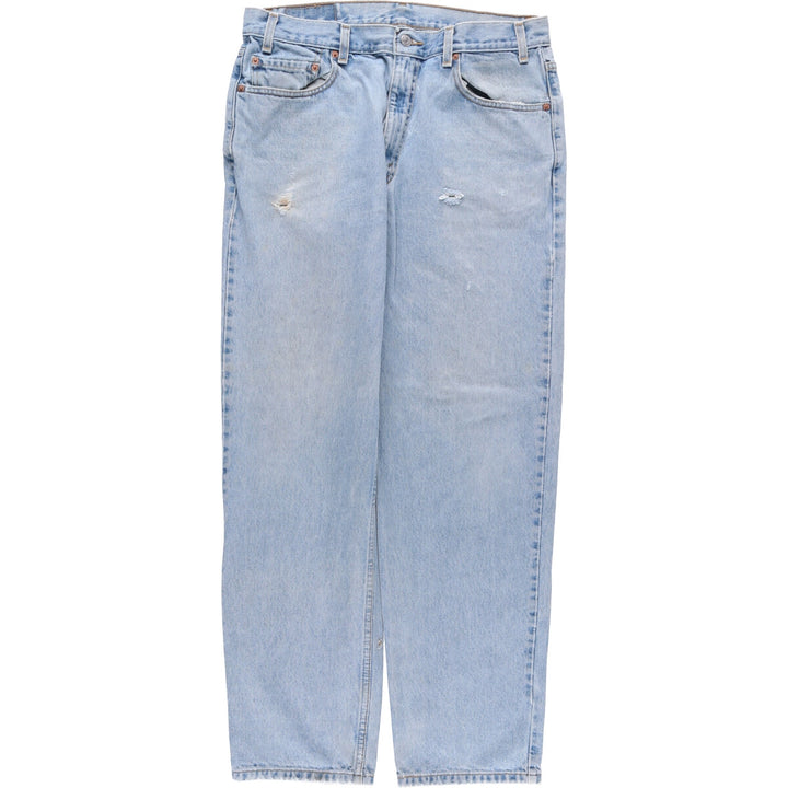 00'S Levi's 550 Relaxed Fit Tapered Denim Pants Men's W34 cotton Blue type light blue Vintage Second Hand