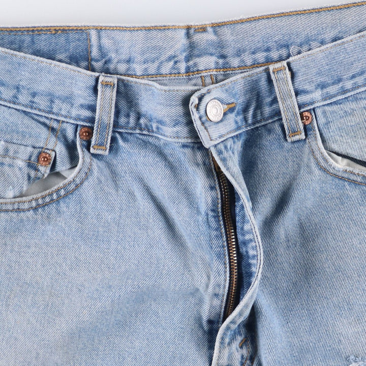 00'S Levi's 550 Relaxed Fit Tapered Denim Pants Men's W34 cotton Blue type light blue Vintage Second Hand