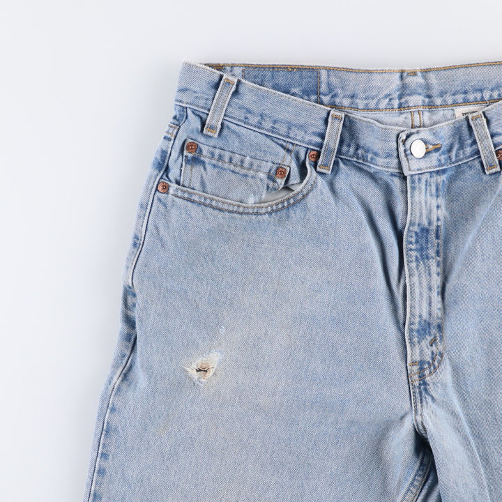 00'S Levi's 550 Relaxed Fit Tapered Denim Pants Men's W34 cotton Blue type light blue Vintage Second Hand