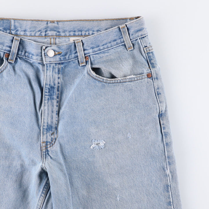 00'S Levi's 550 Relaxed Fit Tapered Denim Pants Men's W34 cotton Blue type light blue Vintage Second Hand