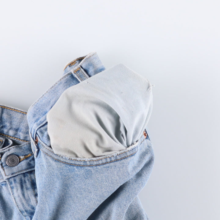 00'S Levi's 550 Relaxed Fit Tapered Denim Pants Men's W34 cotton Blue type light blue Vintage Second Hand