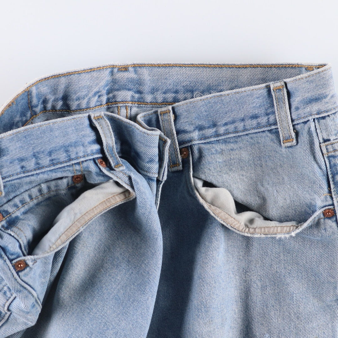 00'S Levi's 550 Relaxed Fit Tapered Denim Pants Men's W34 cotton Blue type light blue Vintage Second Hand