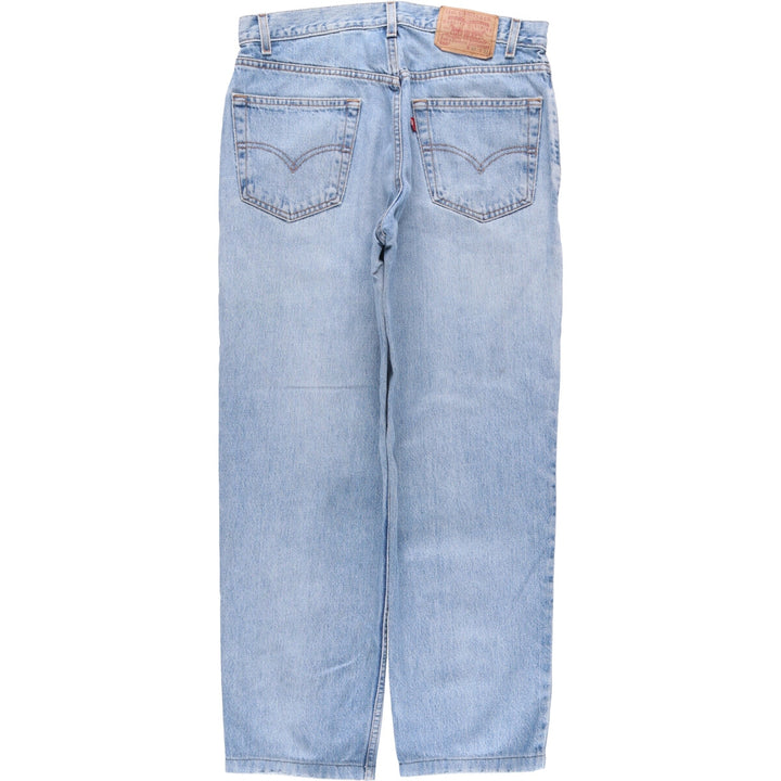 00'S Levi's 550 Relaxed Fit Tapered Denim Pants Men's W33 cotton Blue type light blue Vintage Second Hand