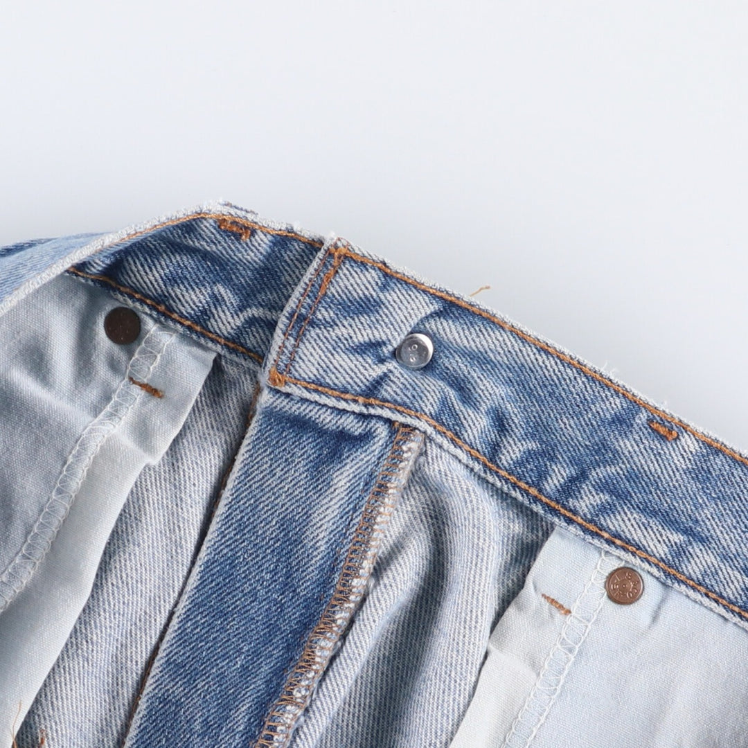 00'S Levi's 550 Relaxed Fit Tapered Denim Pants Men's W33 cotton Blue type light blue Vintage Second Hand