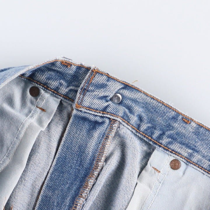 00'S Levi's 550 Relaxed Fit Tapered Denim Pants Men's W33 cotton Blue type light blue Vintage Second Hand