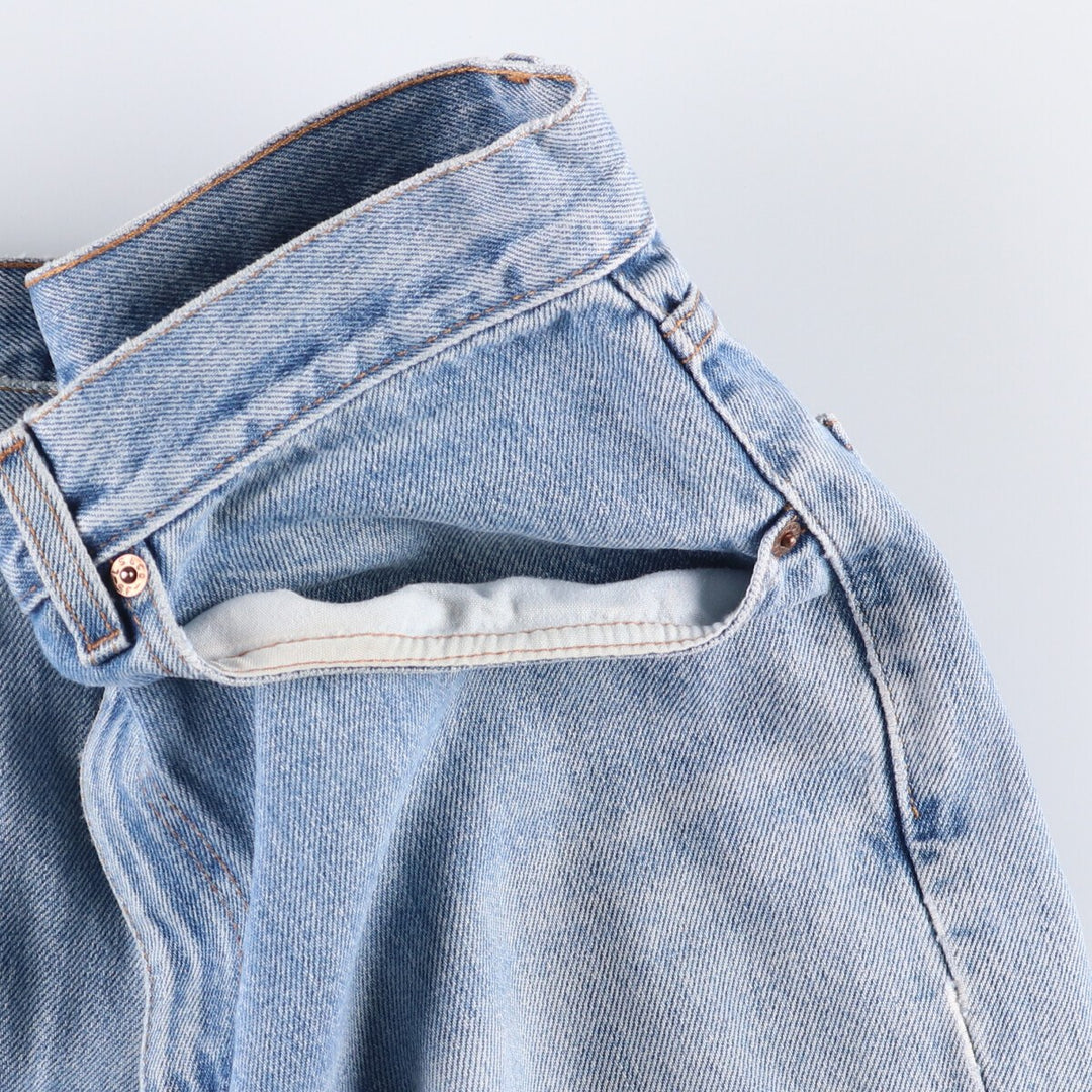 00'S Levi's 550 Relaxed Fit Tapered Denim Pants Men's W33 cotton Blue type light blue Vintage Second Hand