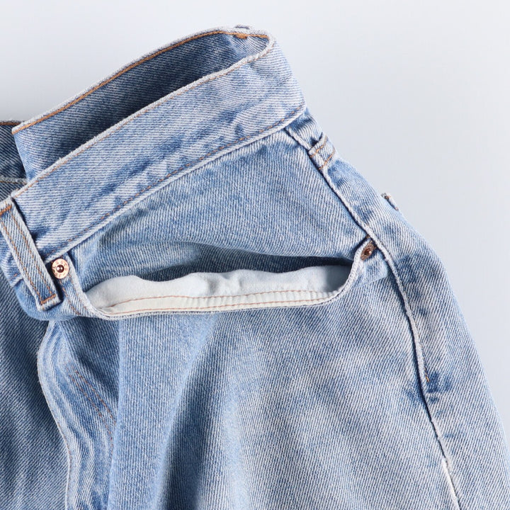 00'S Levi's 550 Relaxed Fit Tapered Denim Pants Men's W33 cotton Blue type light blue Vintage Second Hand