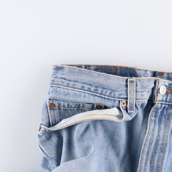 00'S Levi's 550 Relaxed Fit Tapered Denim Pants Men's W33 cotton Blue type light blue Vintage Second Hand