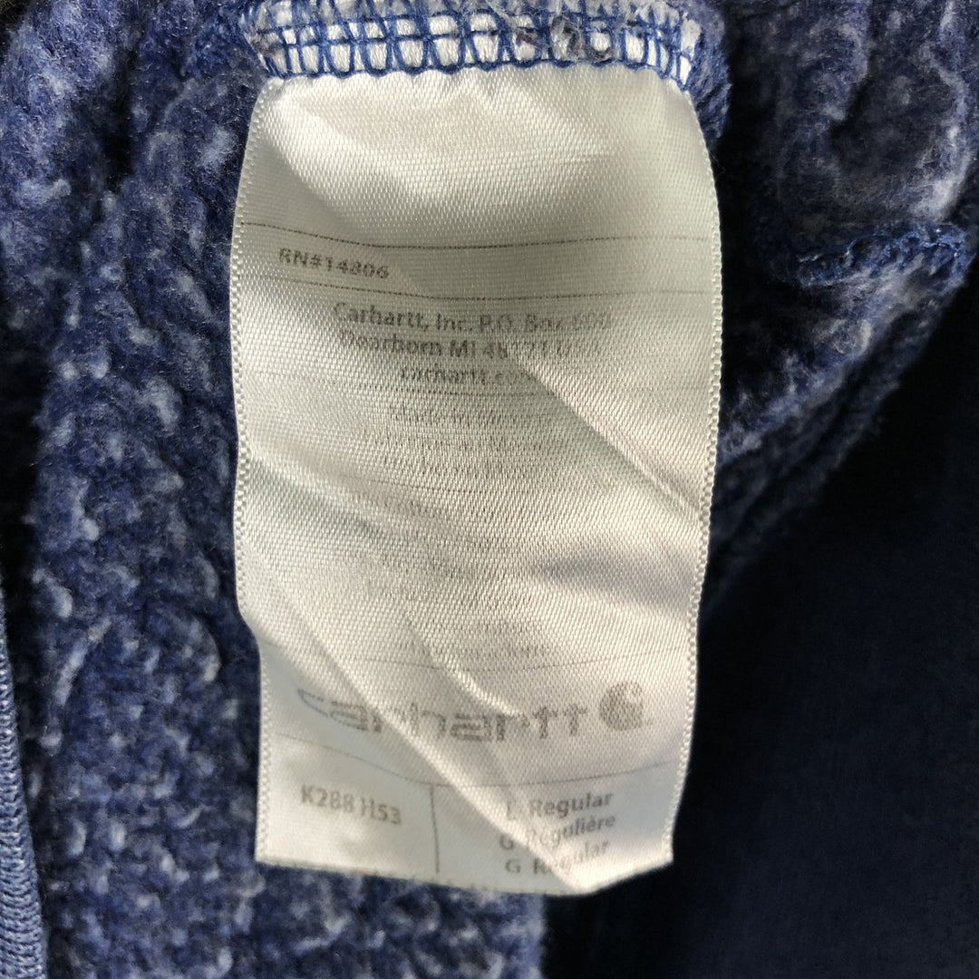 Carhartt Loose Fit Sweat Pullover Hoodie, Men's L size cotton blue type Vintage Second Hand