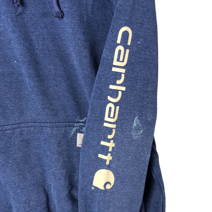 Carhartt Loose Fit Sweat Pullover Hoodie, Men's L size cotton blue type Vintage Second Hand