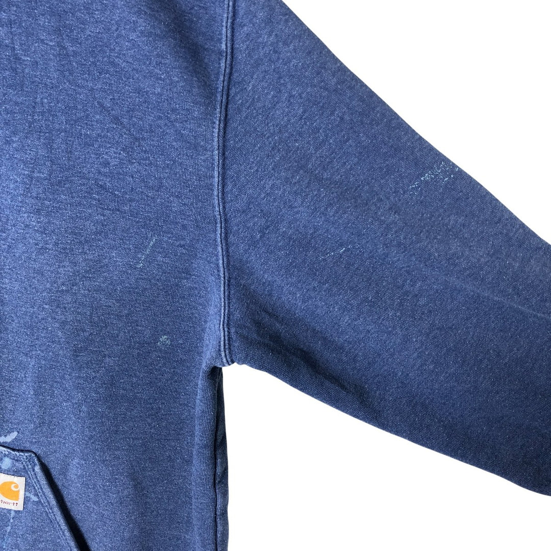 Carhartt Loose Fit Sweat Pullover Hoodie, Men's L size cotton blue type Vintage Second Hand