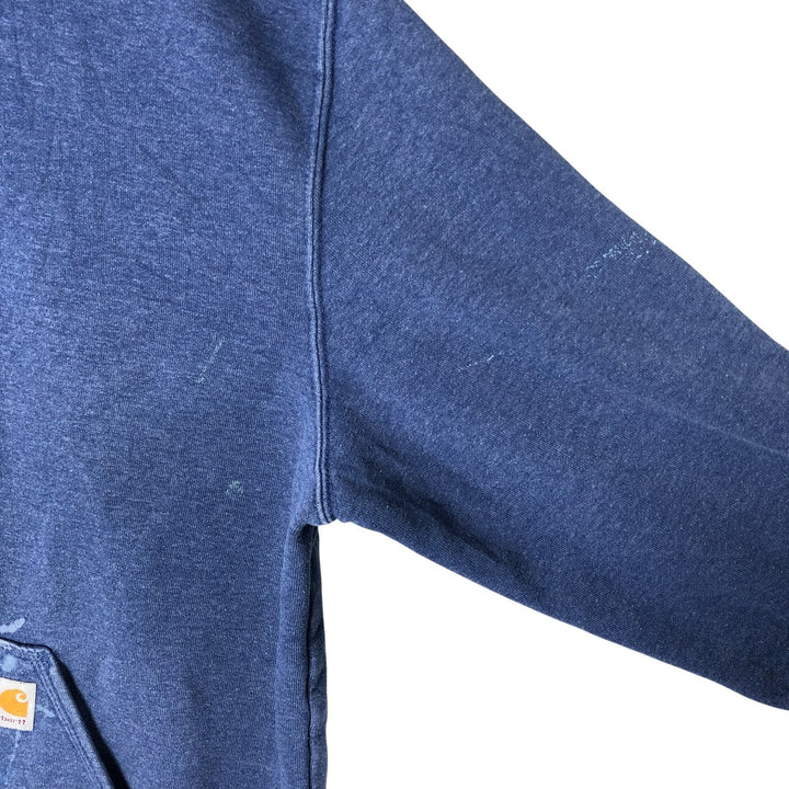 Carhartt Loose Fit Sweat Pullover Hoodie, Men's L size cotton blue type Vintage Second Hand