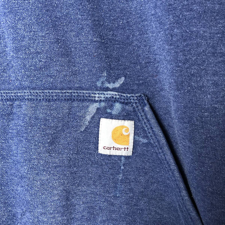Carhartt Loose Fit Sweat Pullover Hoodie, Men's L size cotton blue type Vintage Second Hand