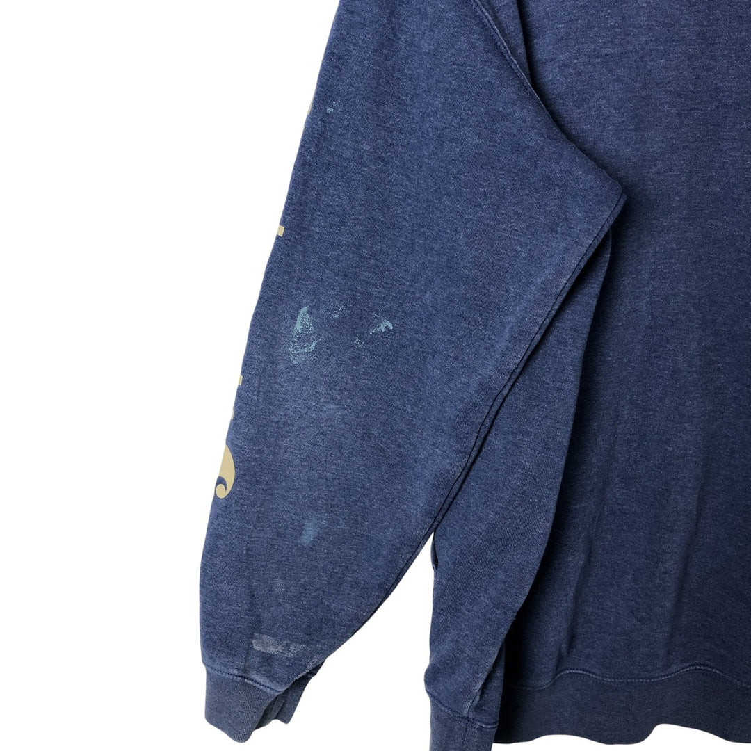 Carhartt Loose Fit Sweat Pullover Hoodie, Men's L size cotton blue type Vintage Second Hand