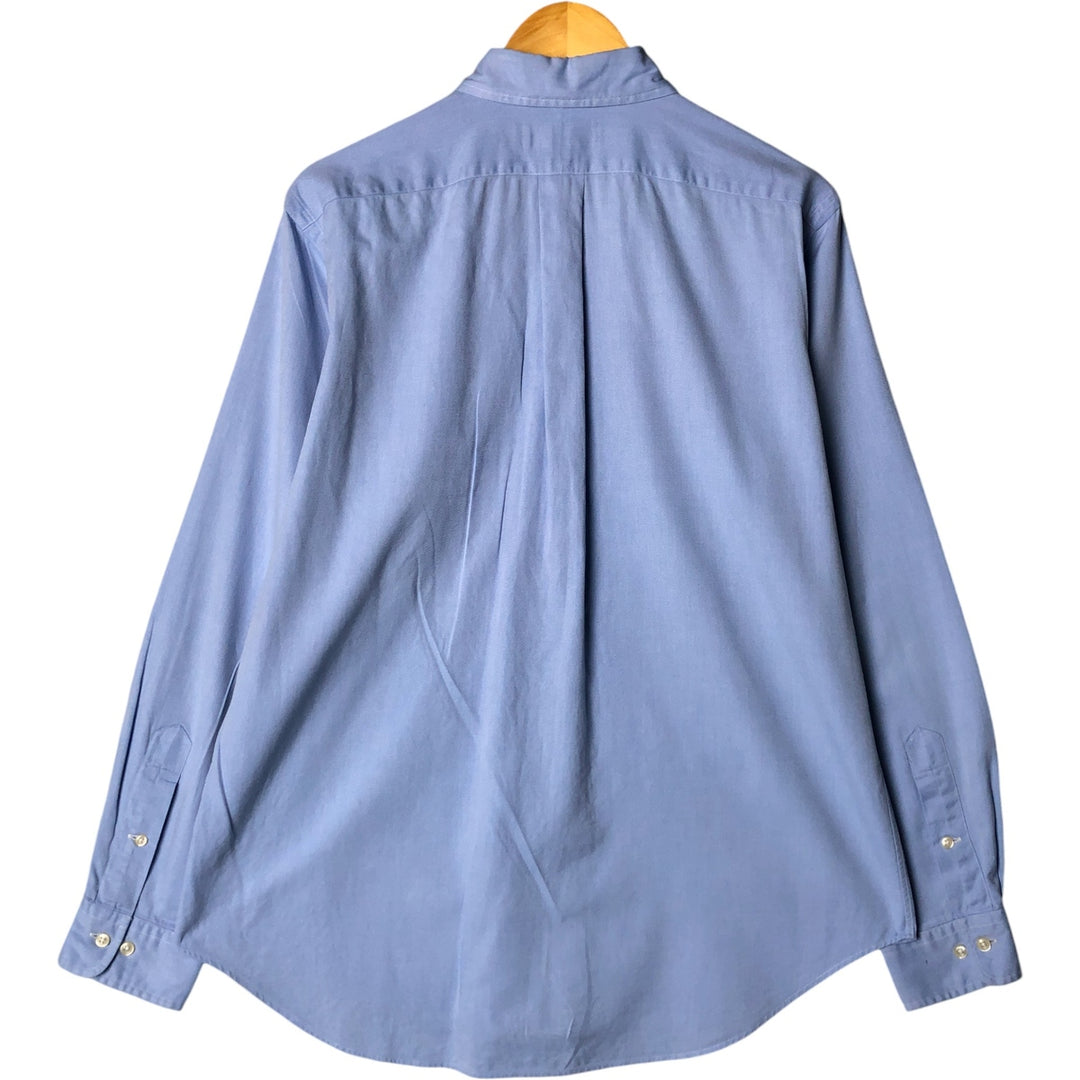 Ralph Lauren Classic Fit long sleeve button down shirt, men's size M cotton Blue type light blue Vintage Second Hand