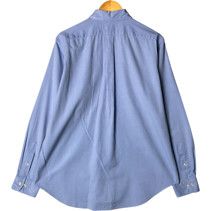 Ralph Lauren Classic Fit long sleeve button down shirt, men's size M cotton Blue type light blue Vintage Second Hand