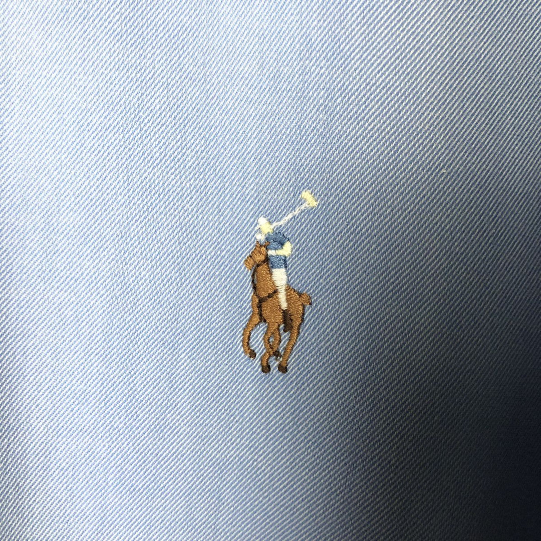 Ralph Lauren Classic Fit long sleeve button down shirt, men's size M cotton Blue type light blue Vintage Second Hand