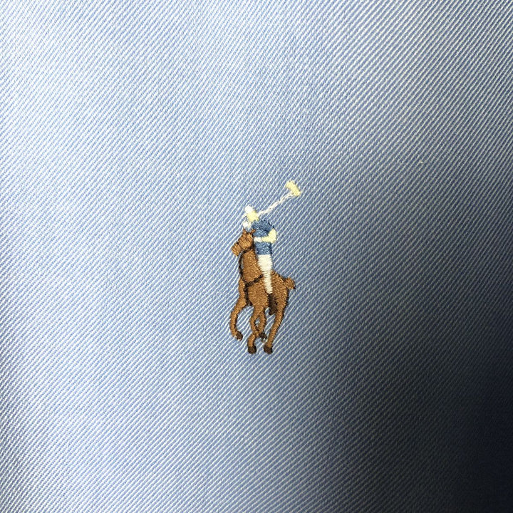 Ralph Lauren Classic Fit long sleeve button down shirt, men's size M cotton Blue type light blue Vintage Second Hand