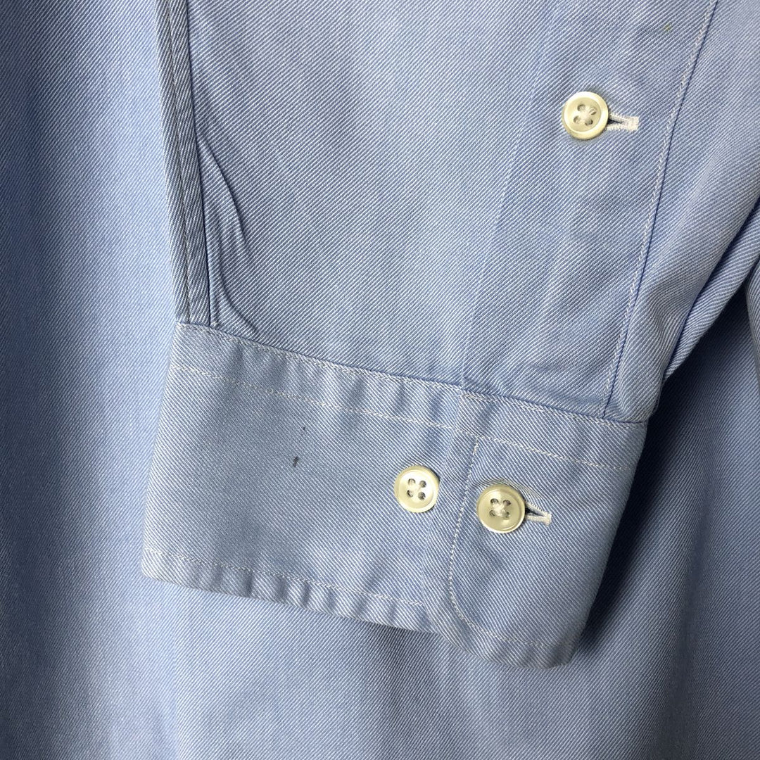 Ralph Lauren Classic Fit long sleeve button down shirt, men's size M cotton Blue type light blue Vintage Second Hand