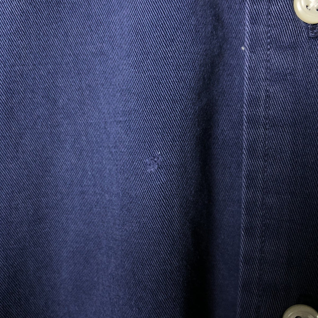 Ralph Lauren BLAKE long sleeve button down shirt, men's size L cotton navy blue type Vintage Second Hand